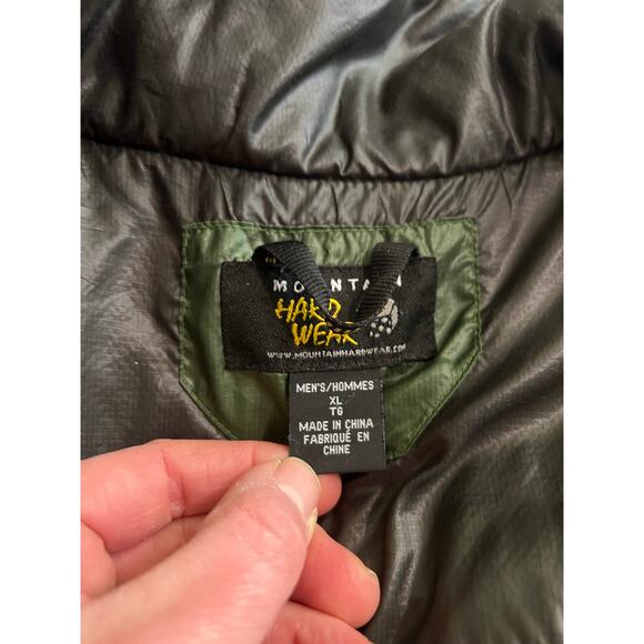 Mountain Hardwear Outdoor primaloft puffy Quilted Jacket coat Green Mens XL - Picture 5 of 10
